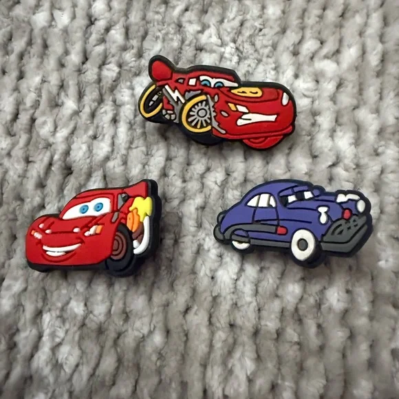Disney Pixar Cars Lightning McQueen & Mater Shoe Charms Set of 5 Crocs Jibbitz - Picture 3 of 4